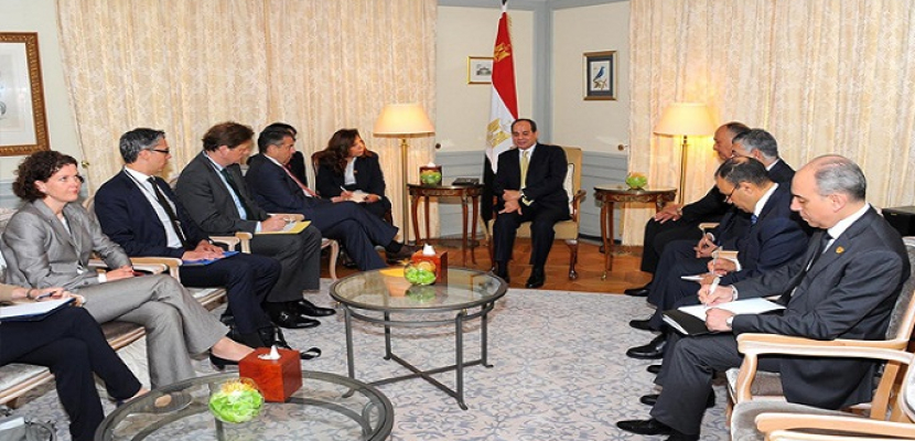 السيسي يستعرض مع وزير الخارجية الألماني رؤية مصر لتسوية أزمات المنطقة سياسيا وسلميا