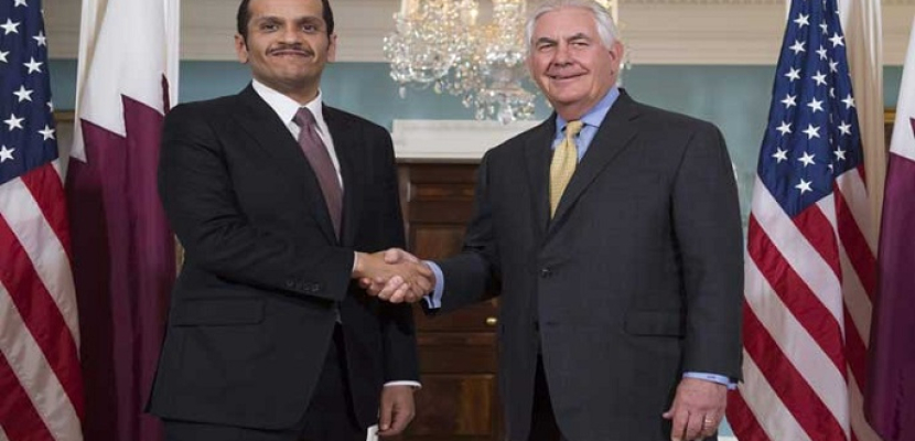 وزير الخارجية الأمريكي يلتقي نظيره القطري في واشنطن