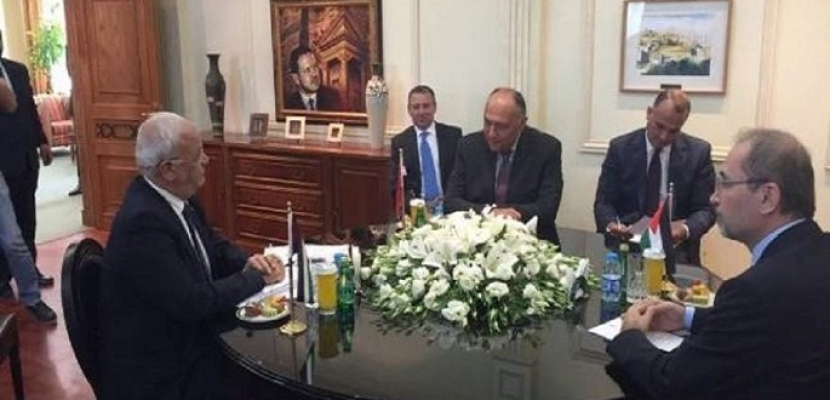 انطلاق اجتماع وزراء خارجية مصر والأردن وفلسطين بالقاهرة