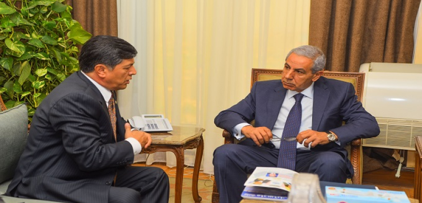 قابيل يبحث مع سفير أوزبكستان تعزيز العلاقات التجارية المشتركة