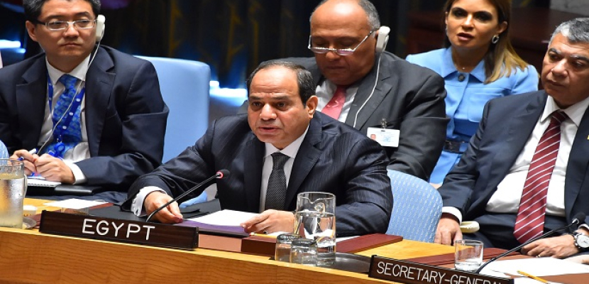 بالفيديو والصور.. الرئيس السيسي أمام مجلس الأمن: مصر من أولى الدول المشاركة بعمليات حفظ السلام