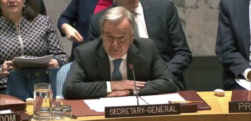 خلال كلمته أمام مجلس الأمن.. جوتيريش: فكرة الصراع النووي المحتمل تعد أمرا غير مقبول