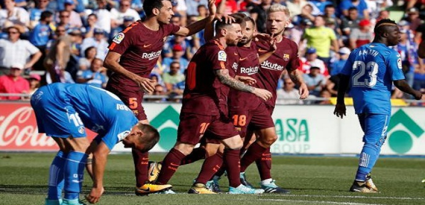 برشلونة يهزم خيتافي 2-1 بالدوري الأسباني