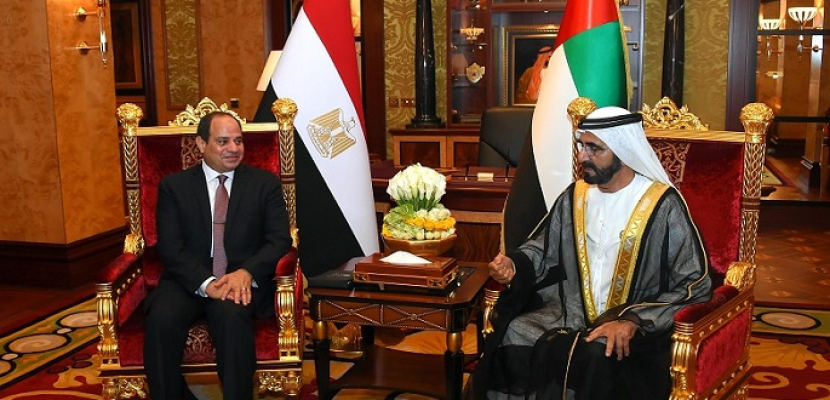 بالصور .. الرئيس السيسى يزور دبى ويلتقى الشيخ محمد بن راشد آل مكتوم