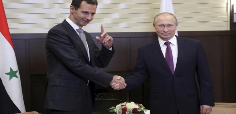 بوتين يؤكد للأسد استمرار روسيا فى دعم سوريا فى الدفاع عن سيادتها