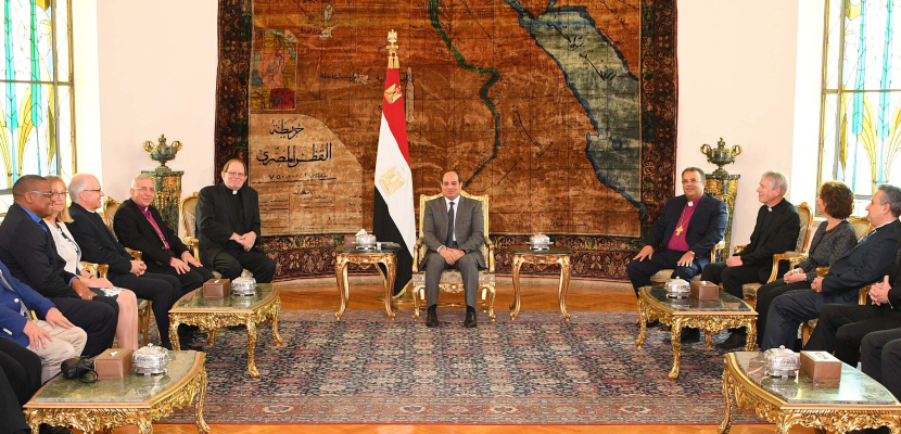 الرئيس السيسي لوفد الطوائف الإنجيلية: مصر ستظل دوما نموذجا للتعايش السلمى والتسامح والمحبة