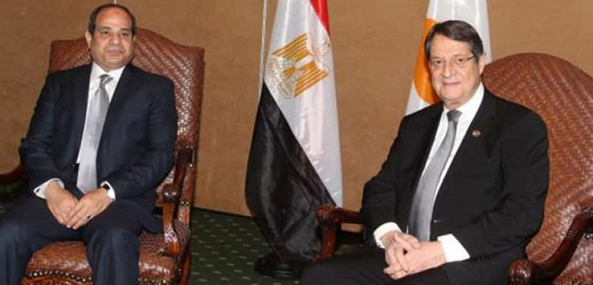 الرئيس القبرصى يؤكد للسيسى تضامن بلاده الكامل مع مصر فى مواجهة الإرهاب