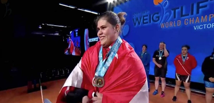 شيماء هريدي تفوز بفضية وبرونزية في بطولة العالم لرفع الأثقال