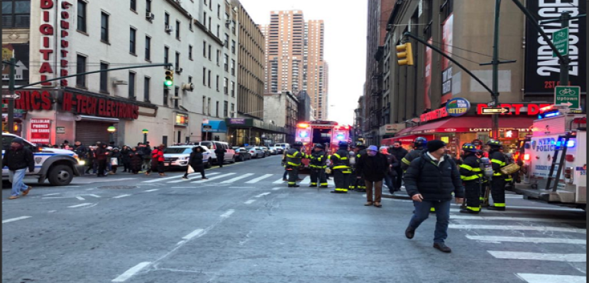 القبض على مشتبه به في حادث انفجار بمحطة للحافلات وسط مانهاتن