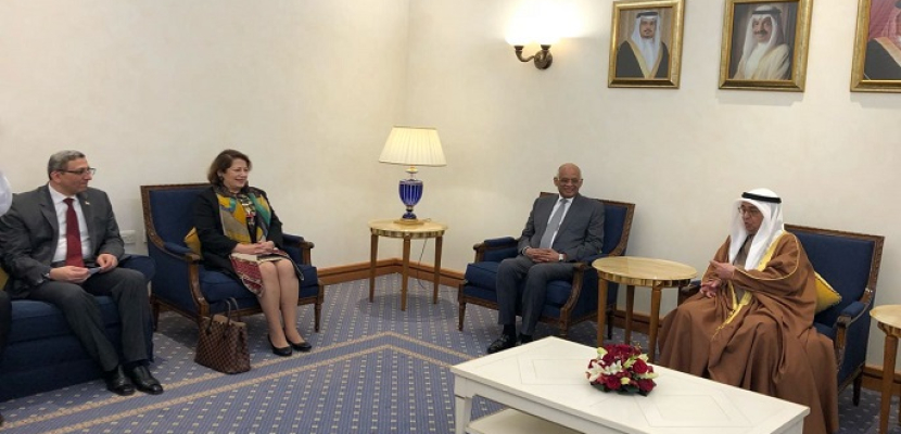 بالصور.. عبد العال يلتقي نائب رئيس الوزراء بمملكة البحرين