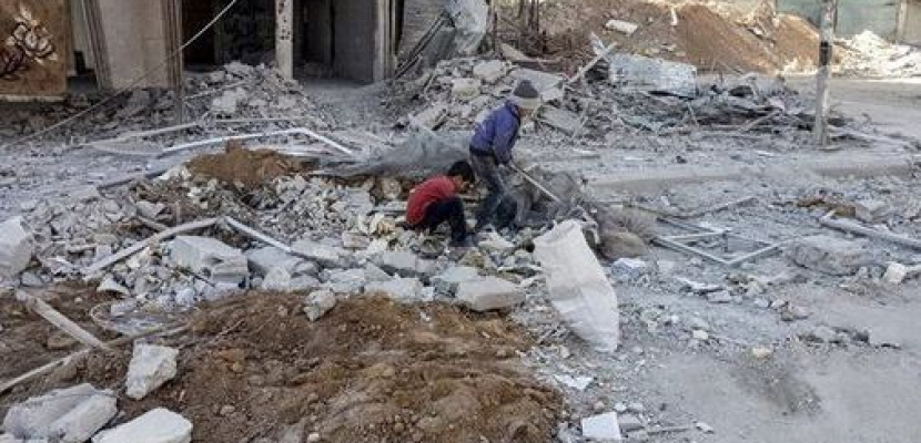 مقتل عشرات المدنين فى قصف جوى وصاروخى على الغوطة الشرقية