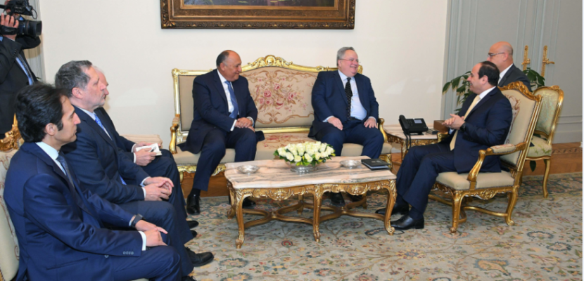 الرئيس السيسي يؤكد حرص مصر على تعزيز العلاقات مع اليونان