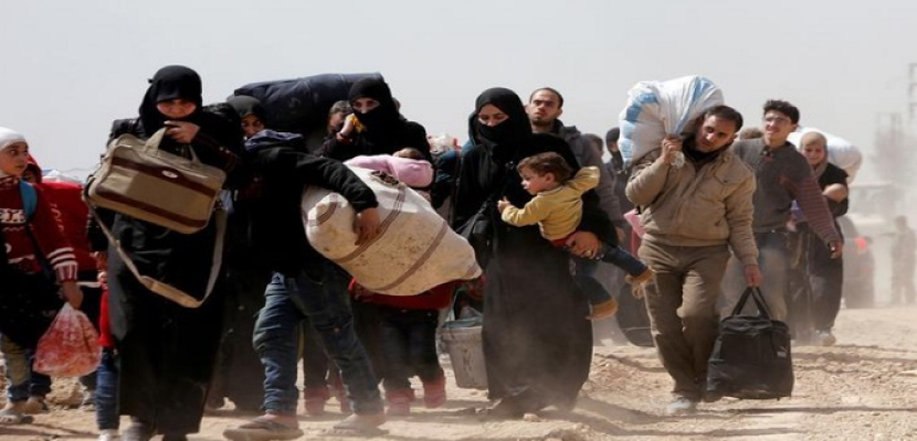 مركز المصالحة الروسي: خروج 11 ألف مدني من الغوطة الشرقية حتي الآن
