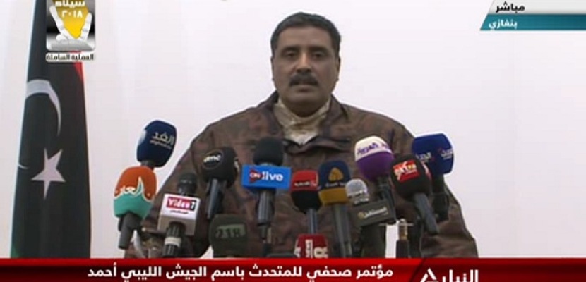 مؤتمر صحفى للمتحدث باسم الجيش الليبى أحمد المسمارى