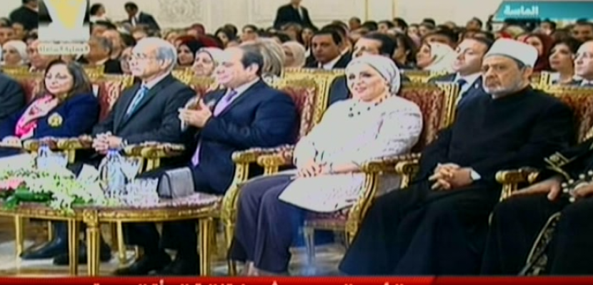 الرئيس السيسي يشهد احتفالية المرأة المصرية والأم المثالية 21-03-2018