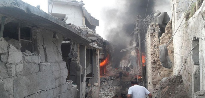 ارتفاع حصيلة ضحايا الغارات الجوية على “حارم” بريف إدلب إلى 44 قتيلا