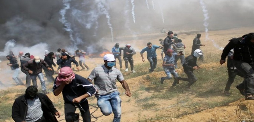 8 مصابين فلسطينيين جراء قمع الاحتلال الإسرائيلي لمسيرة العودة شرق غزة