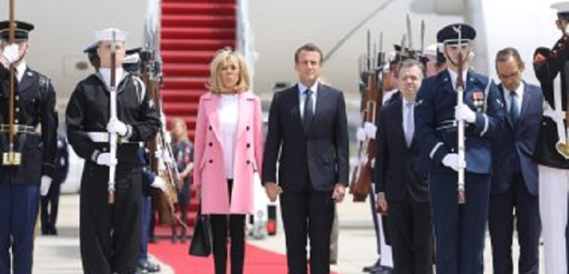 الرئيس الفرنسي يصل إلى الولايات المتحدة في زيارة تستغرق 3 أيام