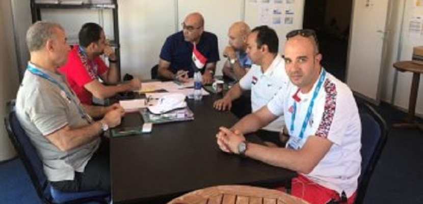 سفير مصر في مدريد يزور البعثة المصرية المشاركة في دورة ألعاب البحر المتوسط