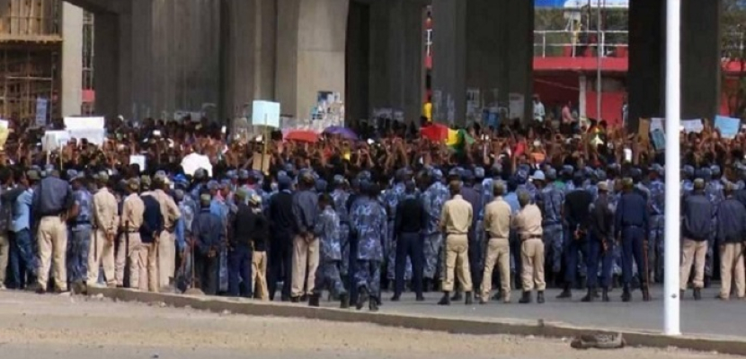 مسيرة في أديس أبابا تأييدا لرئيس الوزراء الإثيوبي