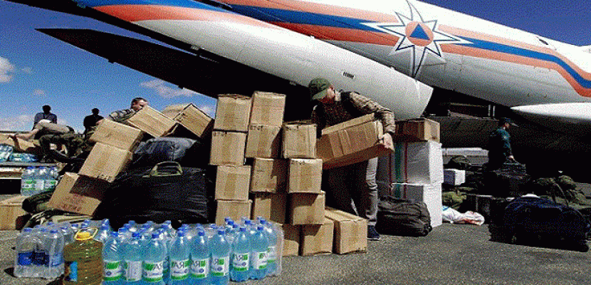 روسيا ترسل 10 أطنان من المساعدات الإنسانية إلى درعا السورية