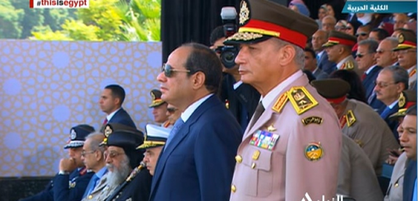 الرئيس السيسي يشهد الاحتفال بتخريج دفعة جديدة من طلبة الكليات العسكرية