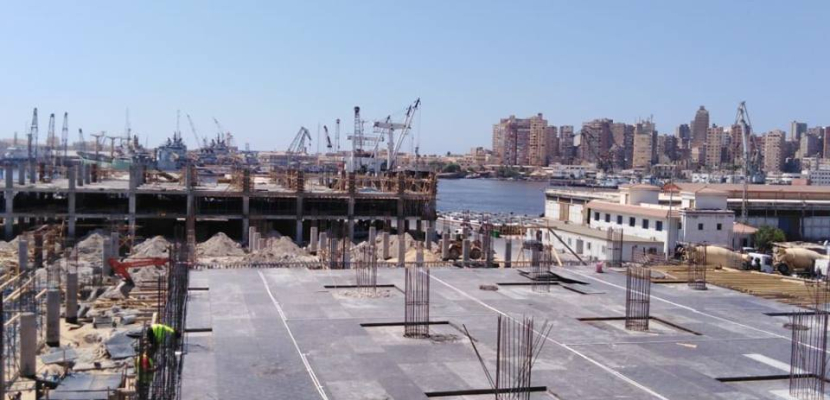 “ميناء الاسكندرية” : تنفيذ الجراج متعدد الطوابق بالميناء تسير وفق الجدول الزمني
