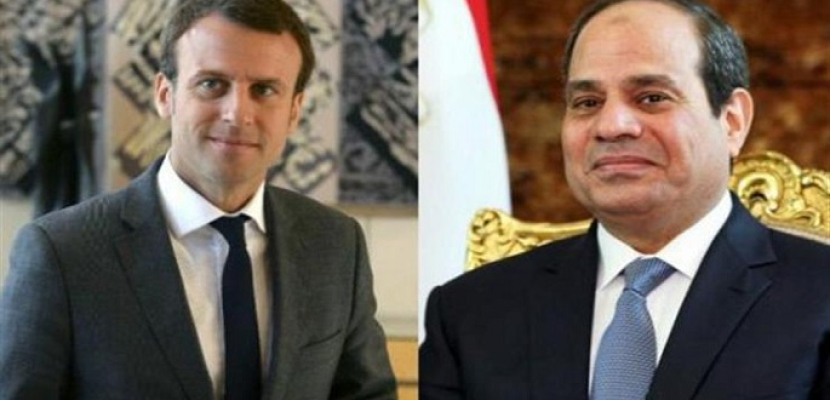 خلال اتصال هاتفي.. الرئيس السيسي ونظيره الفرنسي يبحثان آخر مستجدات عدد من القضايا الإقليمية