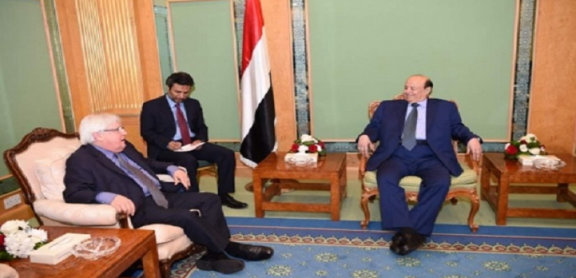 المبعوث الأممي لليمن يلتقي الرئيس هادي في الرياض السبت