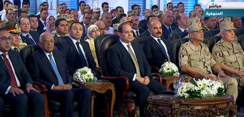 الرئيس السيسي يفتتح المستشفى العسكري بمحافظة المنوفية