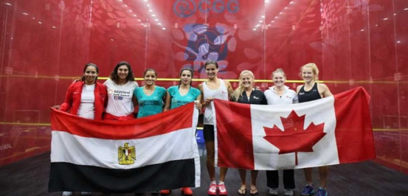 منتخب السيدات يصعد لربع نهائي بطولة العالم للإسكواش