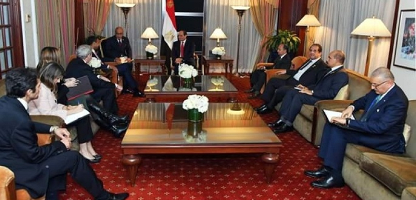 الرئيس السيسي يؤكد حرص مصر على مواصلة الارتقاء بالتعاون مع شركة “بوينج”