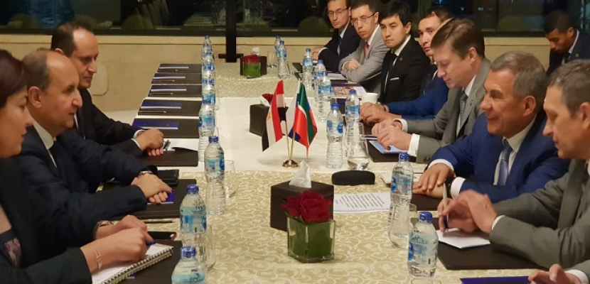مباحثات مع رئيس جمهورية تتارستان وقابيل لبحث مستقبل التعاون الاقتصادى المصرى