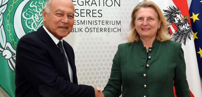 أبو الغيط يبحث مع وزيرة خارجية النمسا أهم القضايا في الشرق الأوسط