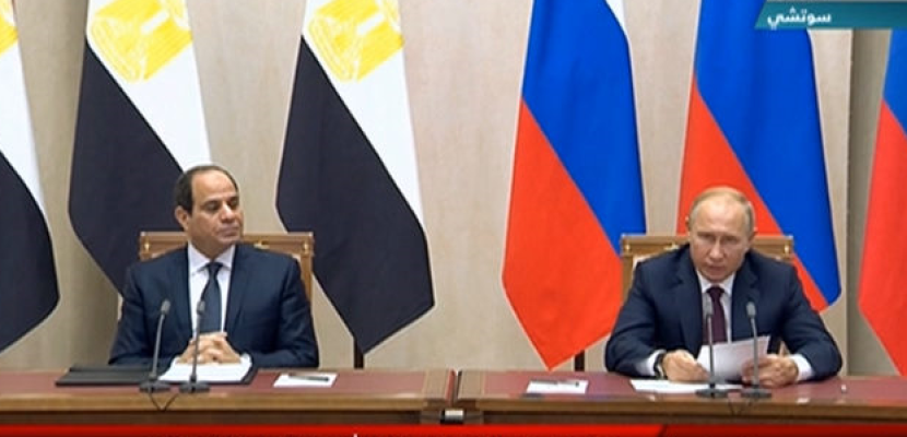 السيسي: العلاقات المصرية الروسية اكتسبت زخما على مدار الأعوام الماضية