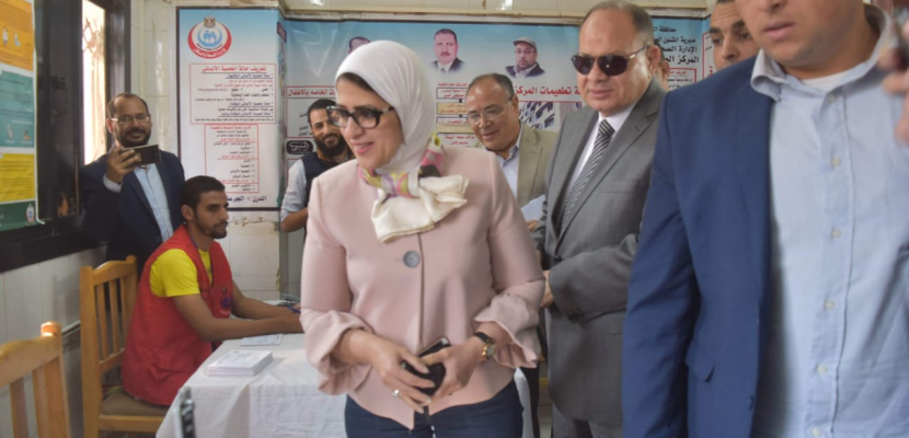 وزيرة الصحة تتابع عمل 100مليون صحة بمستشفى القاهرة الفاطمية ووحدة صفط اللبن