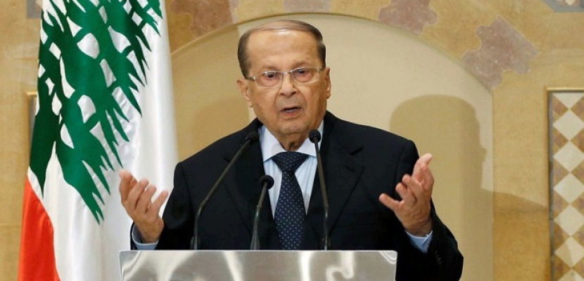 الرئيس اللبناني يحذر من خطورة الاستمرار في انتهاك حق الفلسطينيين في أرضهم