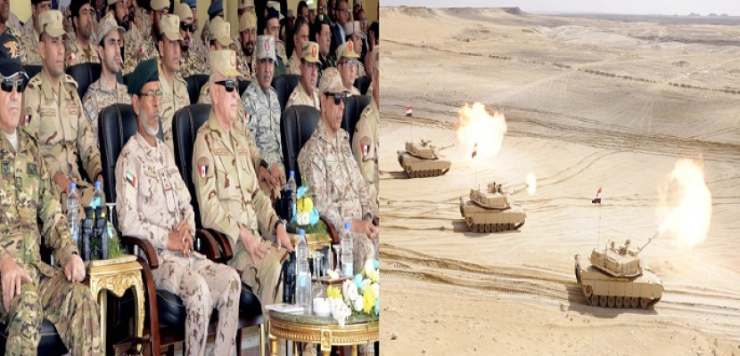 بالفيديو والصور.. رئيس الأركان وعدد من قادة الجيوش العربية يشهدون المرحلة الرئيسية للتدريب المشترك (درع العرب-1)