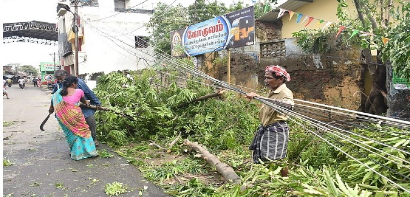 ارتفاع حصيلة ضحايا الإعصار “جاجا” جنوب الهند إلى 33 قتيلا