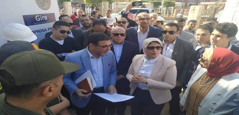 وزيرة الصحة تتفقد الأعمال الإنشائية بمستشفى بورفؤاد العام ببورسعيد