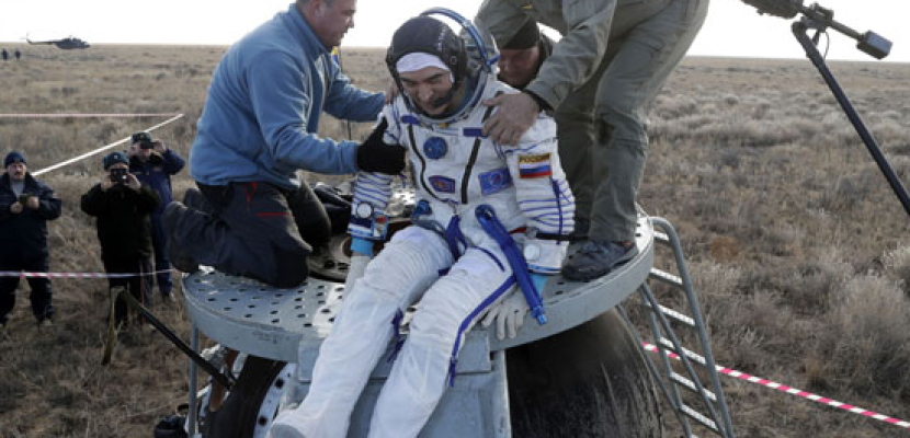 عودة ثلاثة رواد فضاء للأرض بعد 200 يوم في محطة الفضاء الدولية