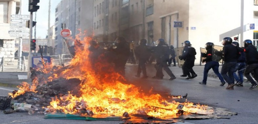 تأجيل مباراة سانت إيتيين ومرسيليا بسبب احتجاجات فرنسا