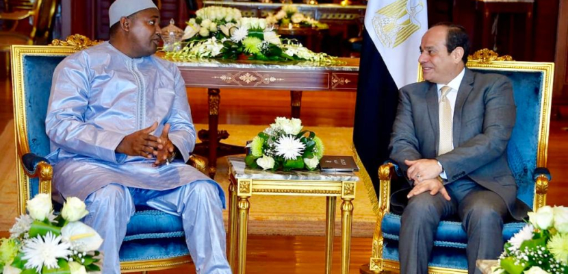 الرئيس السيسي يؤكد حرص مصر على تعزيز التعاون مع جامبيا في مختلف المجالات