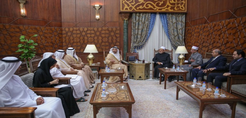 بالصور..وزير خارجية الإمارات: جهود الإمام الأكبر باتت السلاح الأول في المعركة ضد التطرف والإرهاب