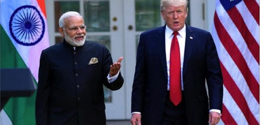 ترامب ومودي يتفقان على تعزيز الشراكة الاستراتيجية الأمريكية الهندية