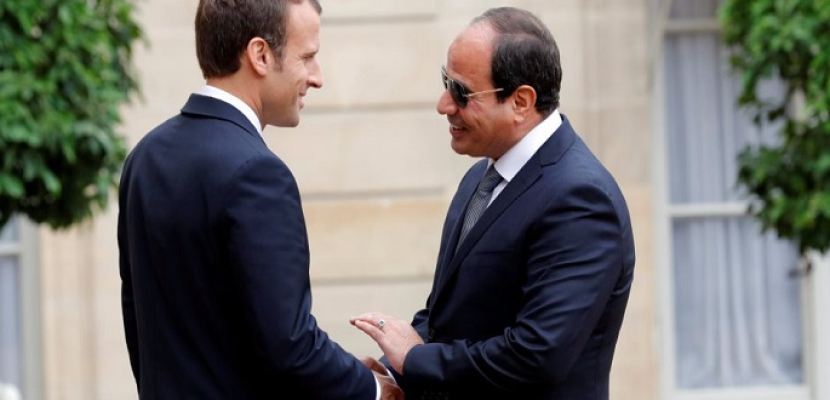 الرئيس الفرنسى يبدأ زيارته لمصر اليوم لبحث تعزيز التعاون بين البلدين
