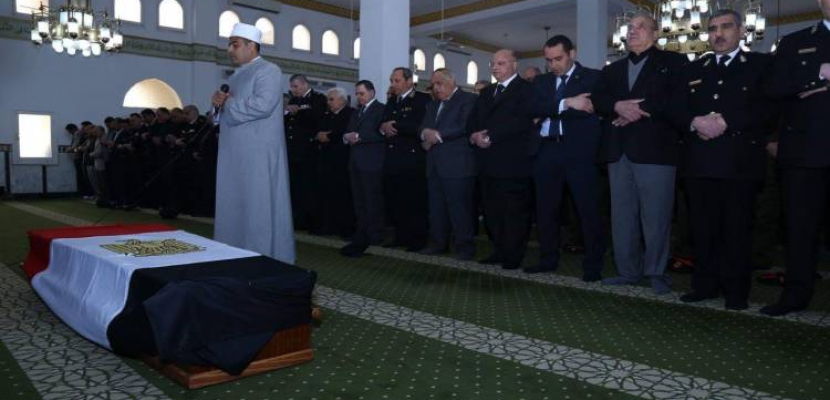 وزير الداخلية يتقدم جنازة شهيد حادث الدرب الأحمر الإرهابي بأكاديمية الشرطة
