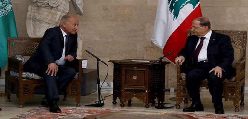 أبو الغيط للرئيس اللبناني: الجامعة العربية تقف مع لبنان في التحديات التي تواجهها