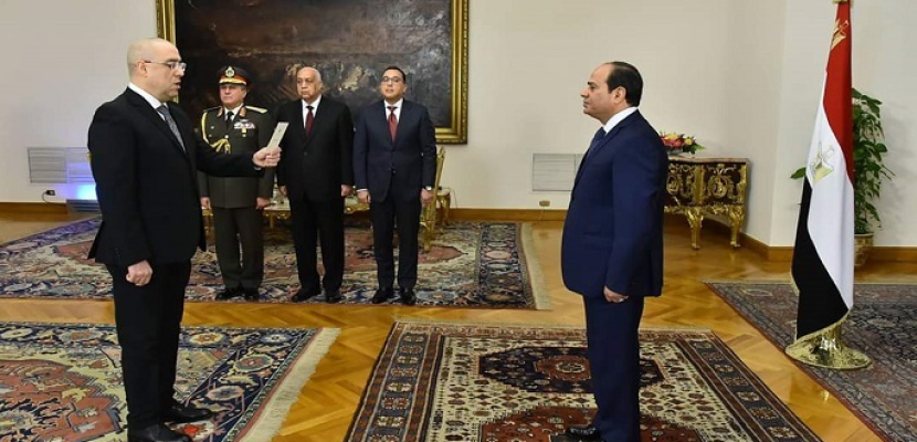 الدكتور عاصم الجزار يؤدي اليمين وزيرا للإسكان أمام الرئيس السيسي
