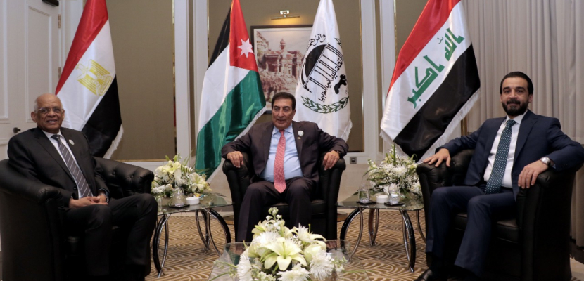 عبد العال يجري مباحثات مع رئيسي مجلس النواب الأردني والعراقي